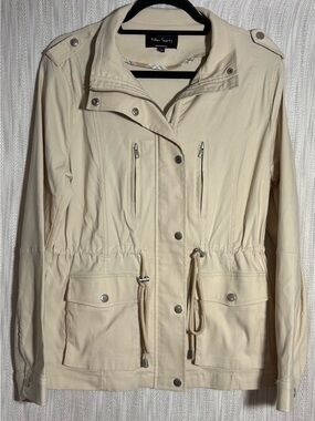 Eden Society Cream Drawstring Utility Jacket